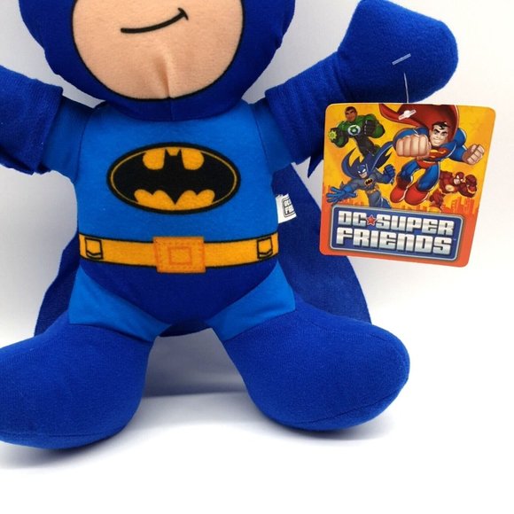 DC Super Friends Batman Toy Factory Plush 12" Sanitized Clean Child Gift Hero - Picture 4 of 10